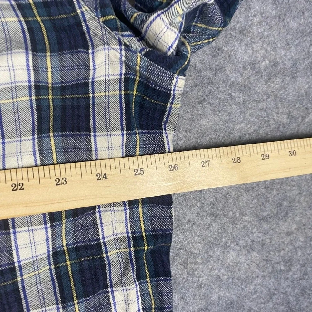 LL Bean Traditional Fit Plaid Flannel‎ Shirt Men's XL Regular Long Sleeve Cotton